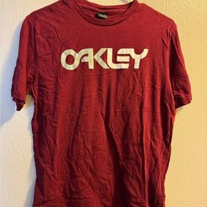 Oakley Men's Red Short Sleeve Tee